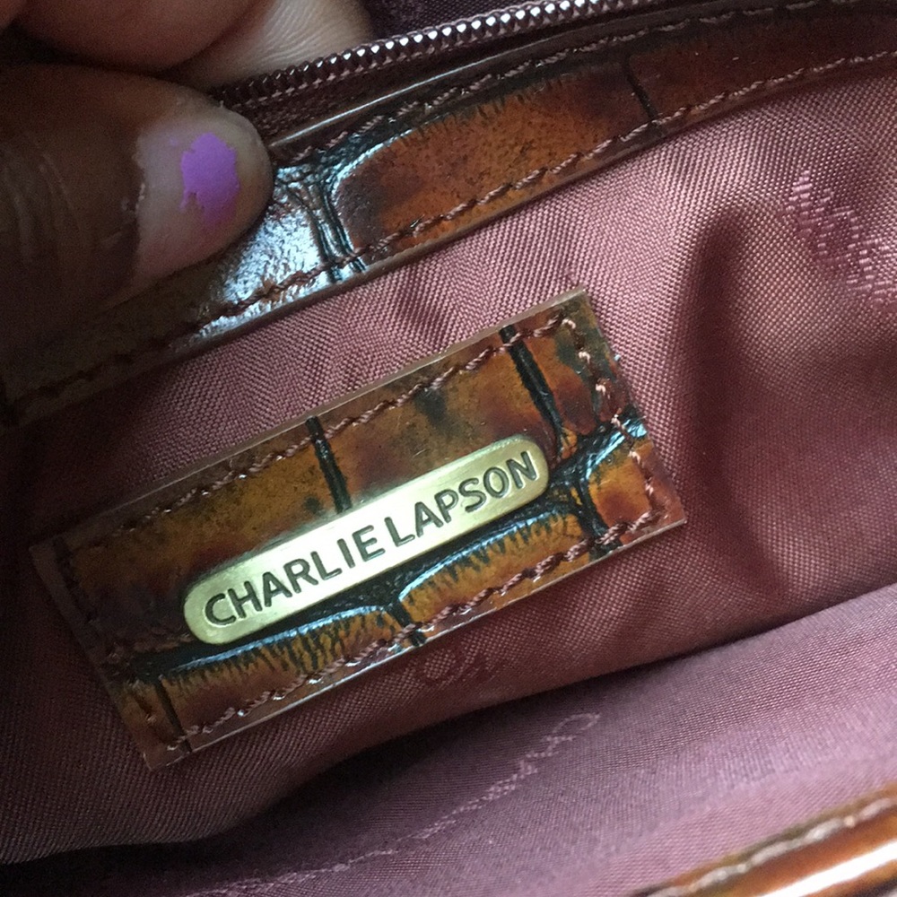 Charlie Lapson Brown Handbag - Picture 7 of 8